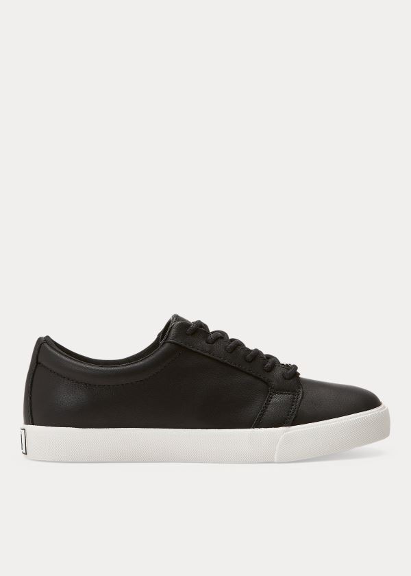 Women's Ralph Lauren Reaba Leather Sneakers | 815279GJE